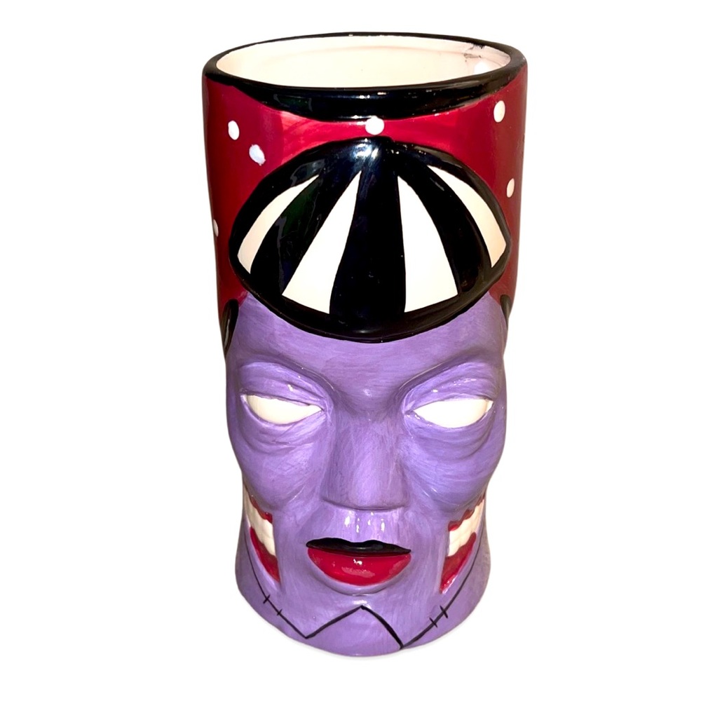 Aloha Zombie Ceramic Tiki Mug: Hand painted Halloween: Deadstock: LTD Edition